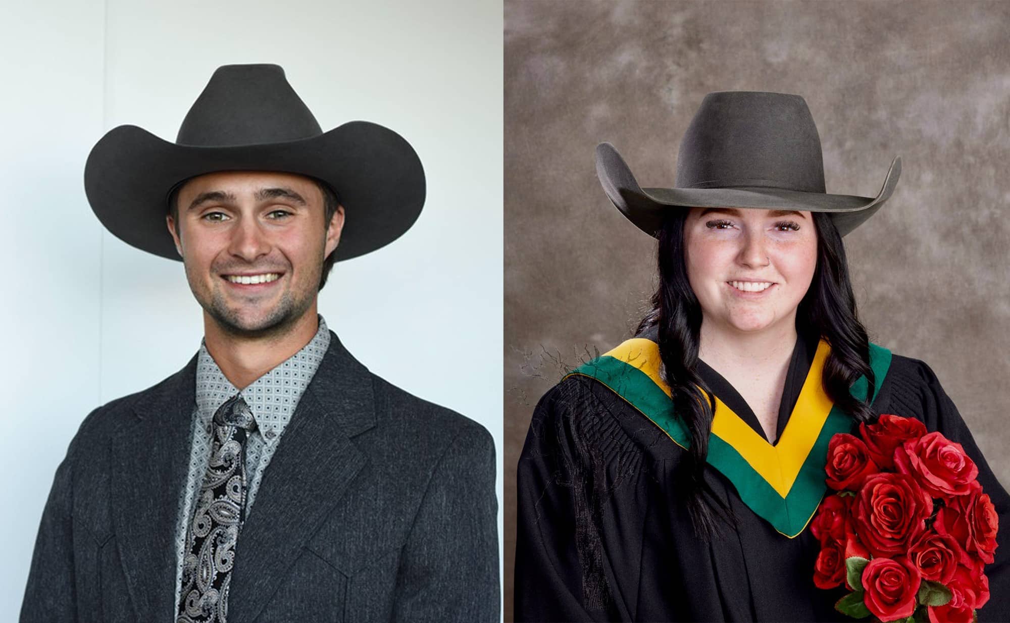 Arlis Hanson of Val Marie, Saskatchewan placed first and receives $3,000 and Emma Thomason of Central Butte, Saskatchewan placed second and receives $2,000