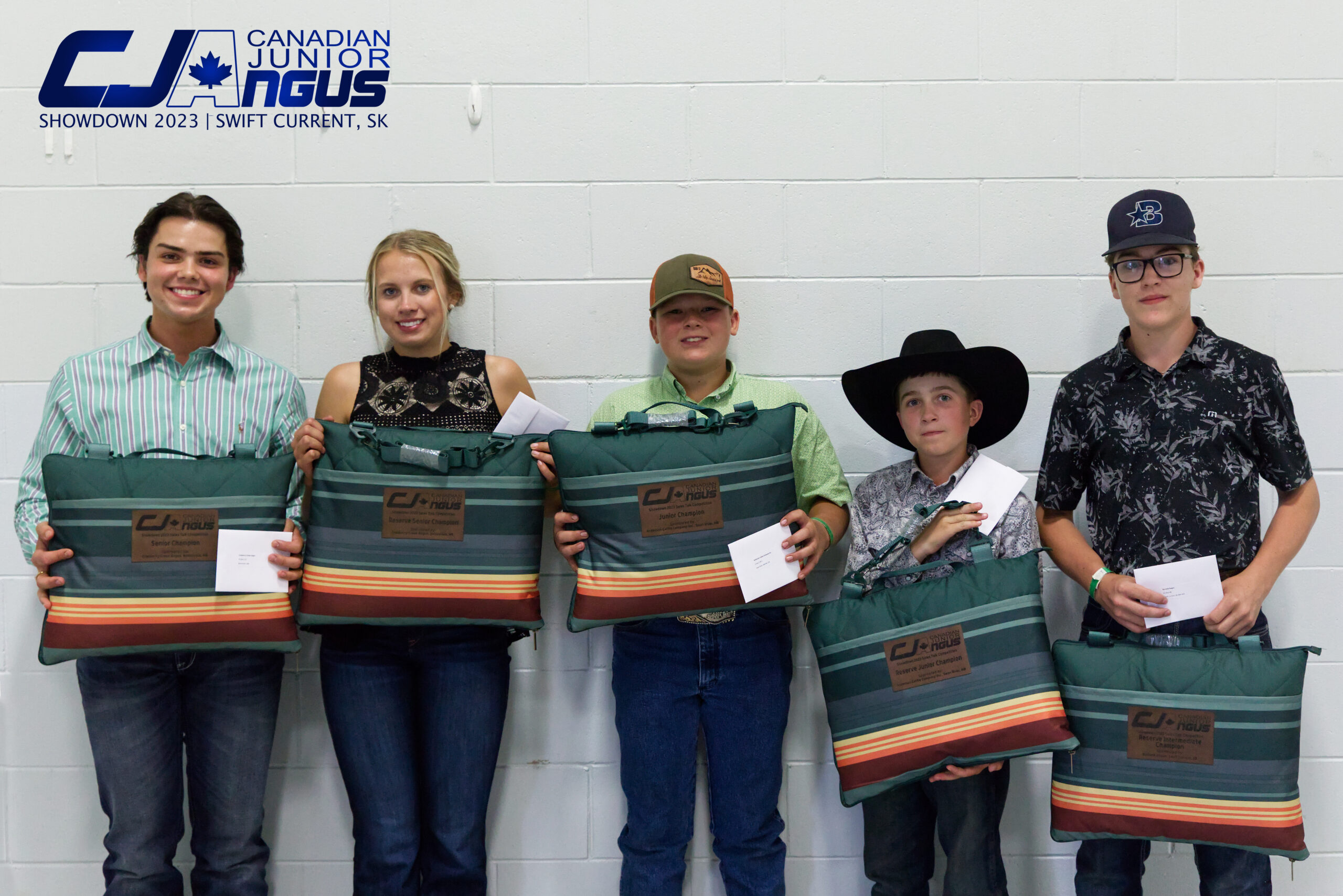 From Left to Right: Senior Sales Talk Champion: Baxter Blair, Reserve Sales Talk Champion: Keely Adams, Junior Sales Talk Champion: Daniel Pierson, Reserve Junior Sales Talk Champion: Colt Needham, Reserve Intermediate Sales Talk Champion: Landon Brandl, Intermediate Sales Talk Champion: Lane Steen (not pictured)